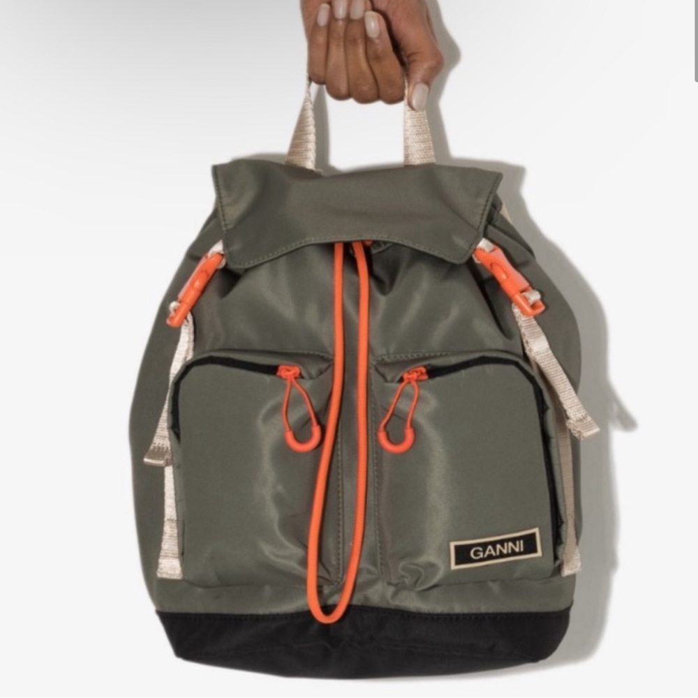 Ganni
Backpack
Green, Polyester